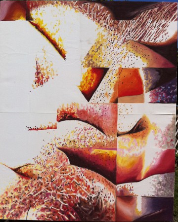 Lundi 29 avril 2013 matin avec Supertramp Supertramp, après-midi avec Brass Construction et mardi 30 avril 2013 avec Supertramp Supertramp - Huile sur toile  162 x 130 cm